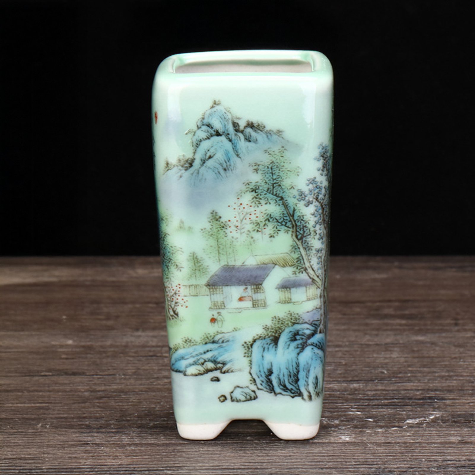 Bonsai Garden Art - Ceramic Green Flower Pot Chinese Art