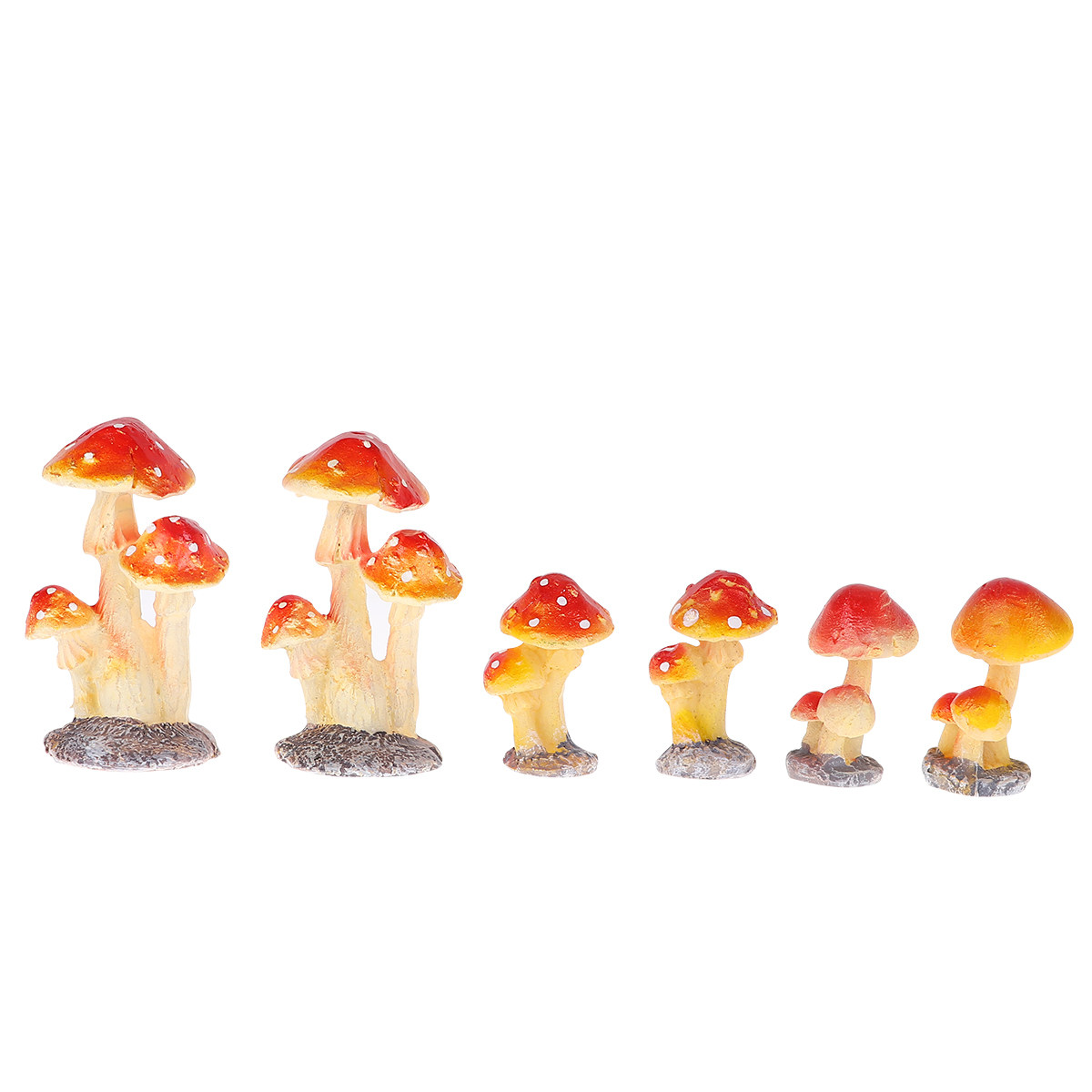 6Pcs Resin Mini Mushroom Decor - Bonsai Garden Art 리뷰 및 가격