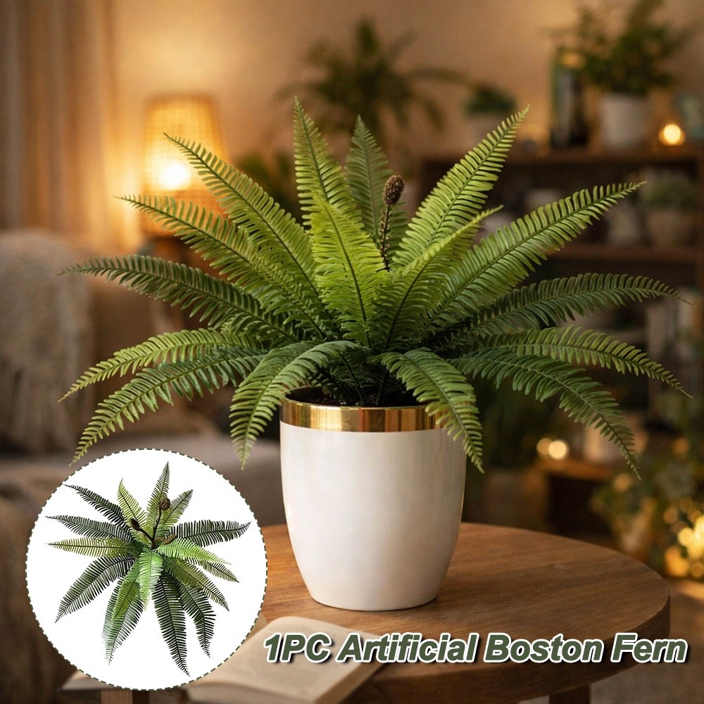18 Leaves Artificial Boston Fe - Bonsai Garden Boston 리뷰 및 가격