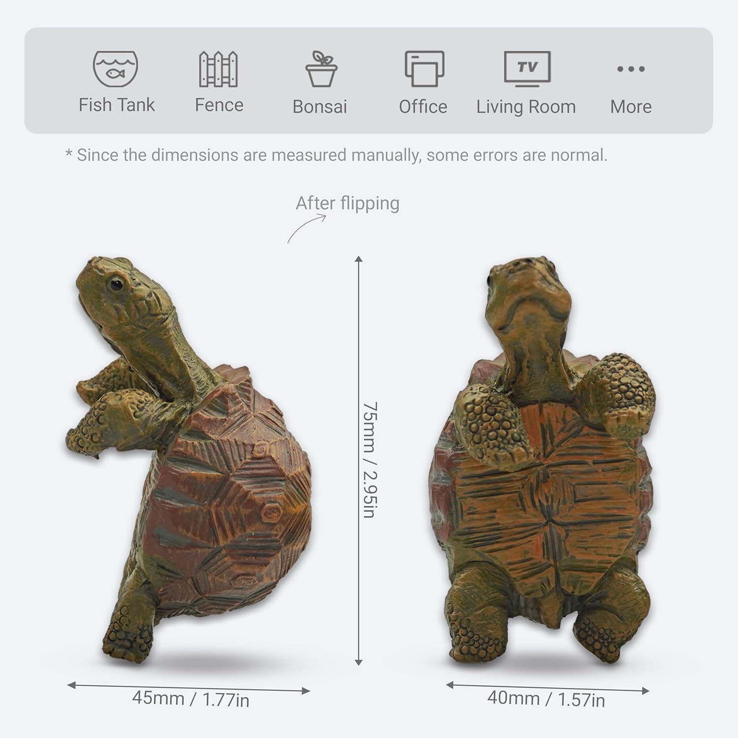 Mini Turtle Statue, Realistic  - Bonsai Garden Images 리뷰 및 가격