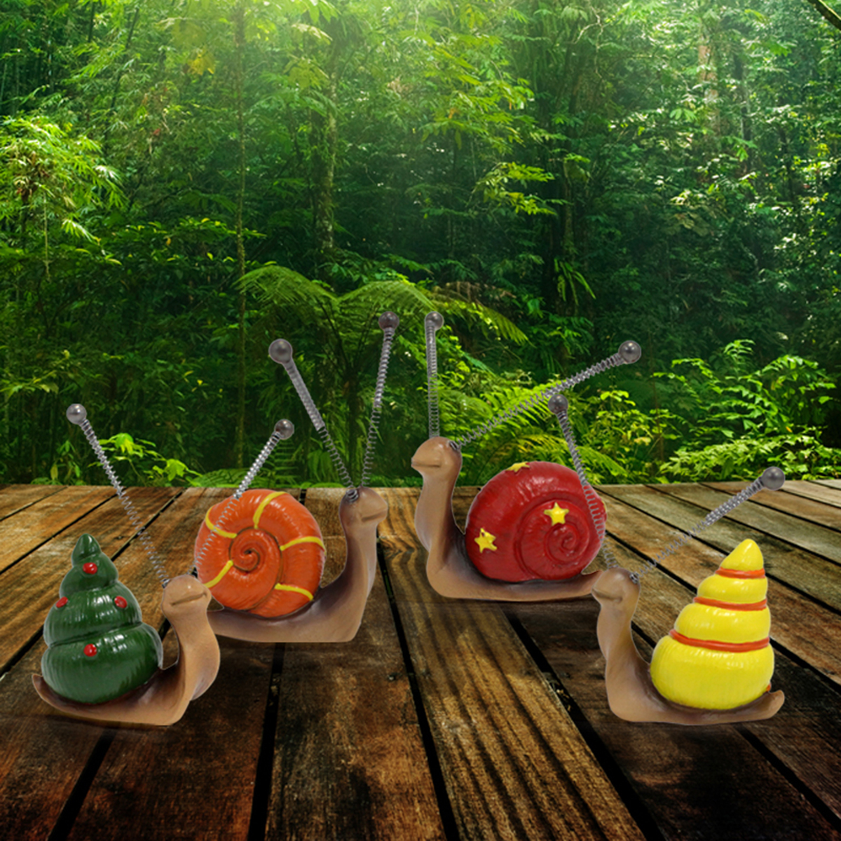 4pcs, Mini Snail Sculpture Bon - Bonsai Garden Art 리뷰 및 가격