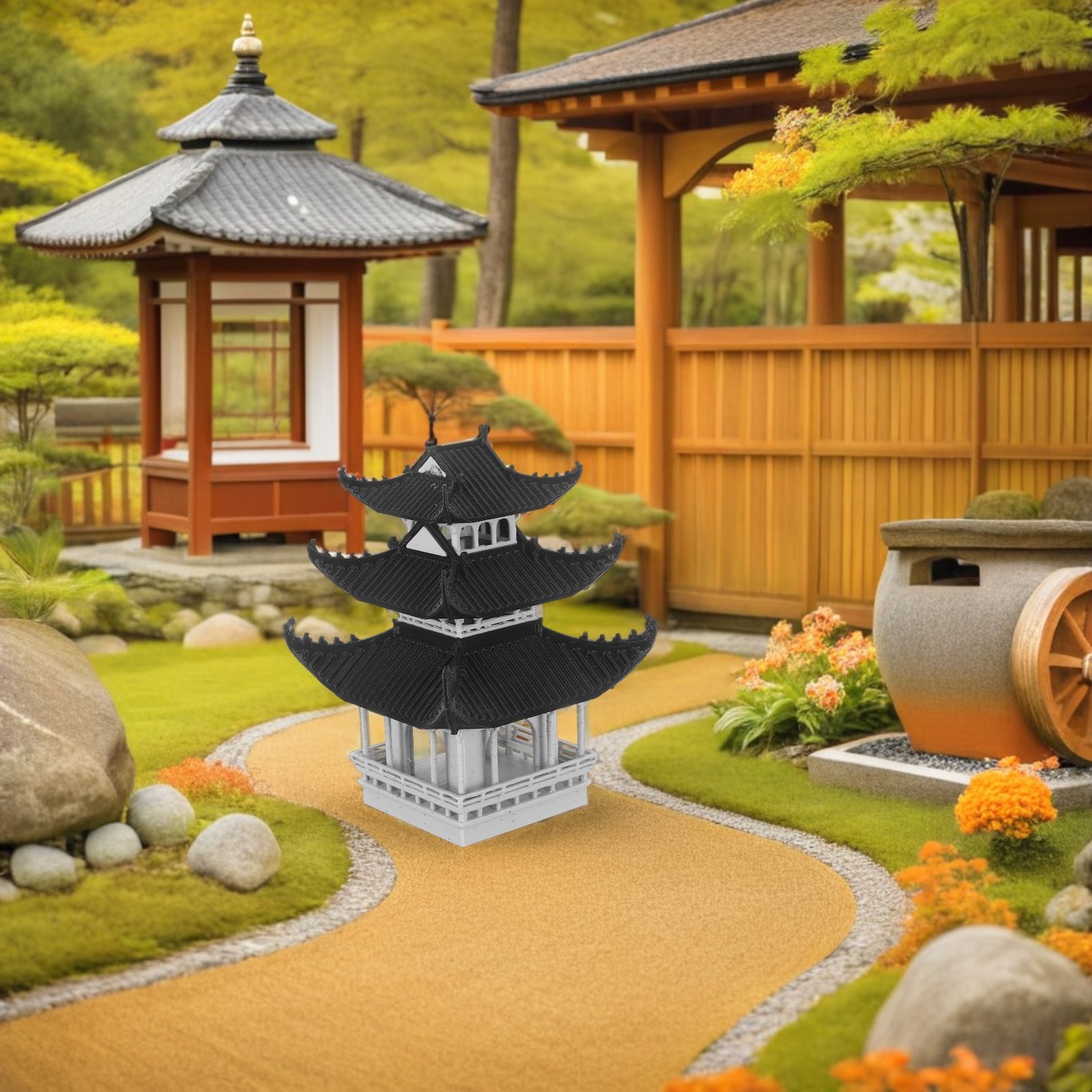 Miniature Pavilion Ornament As - Bonsai Garden Art 리뷰 및 가격