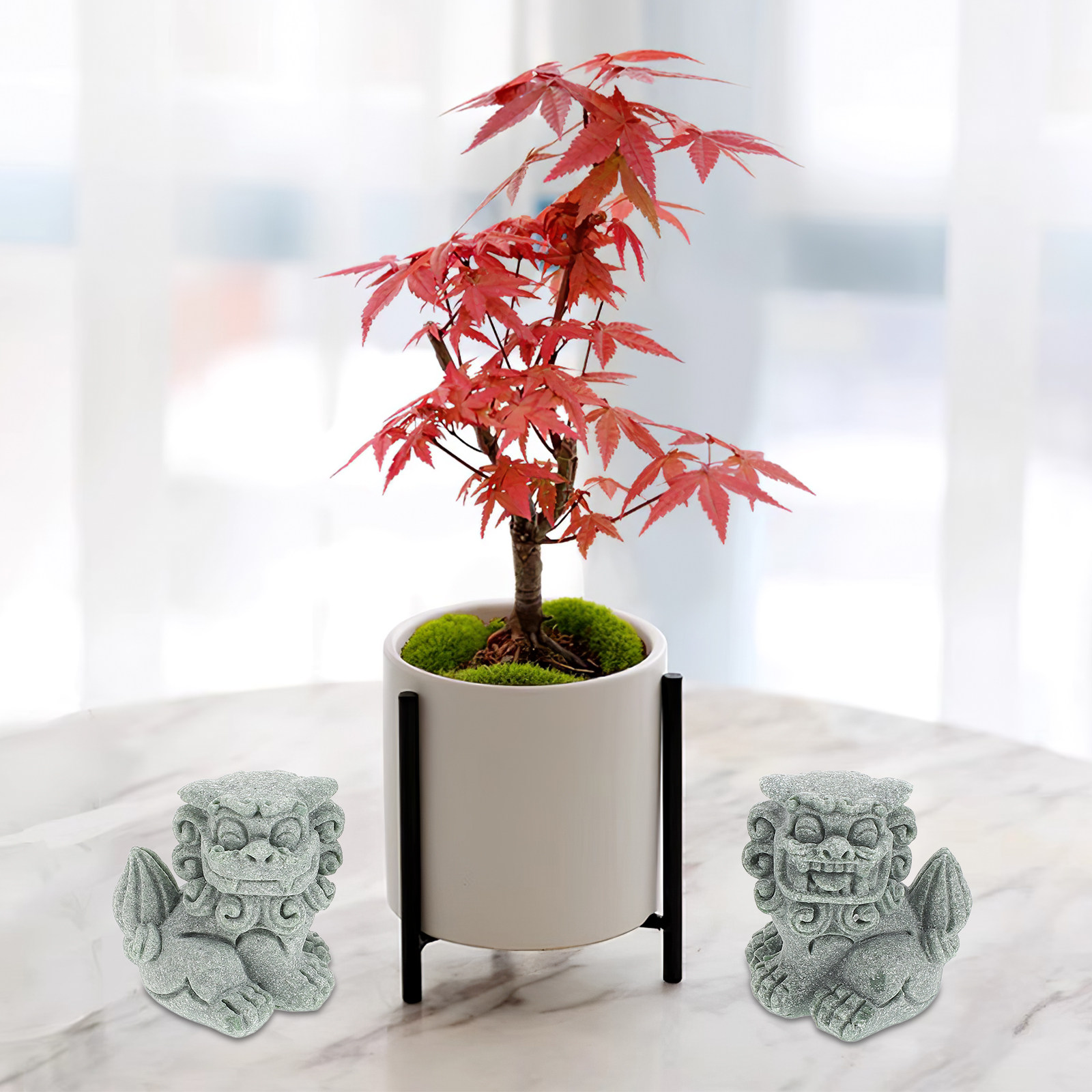 1Pair Chinese Lion Ornaments H - Bonsai Garden Entrance 리뷰 및 가격