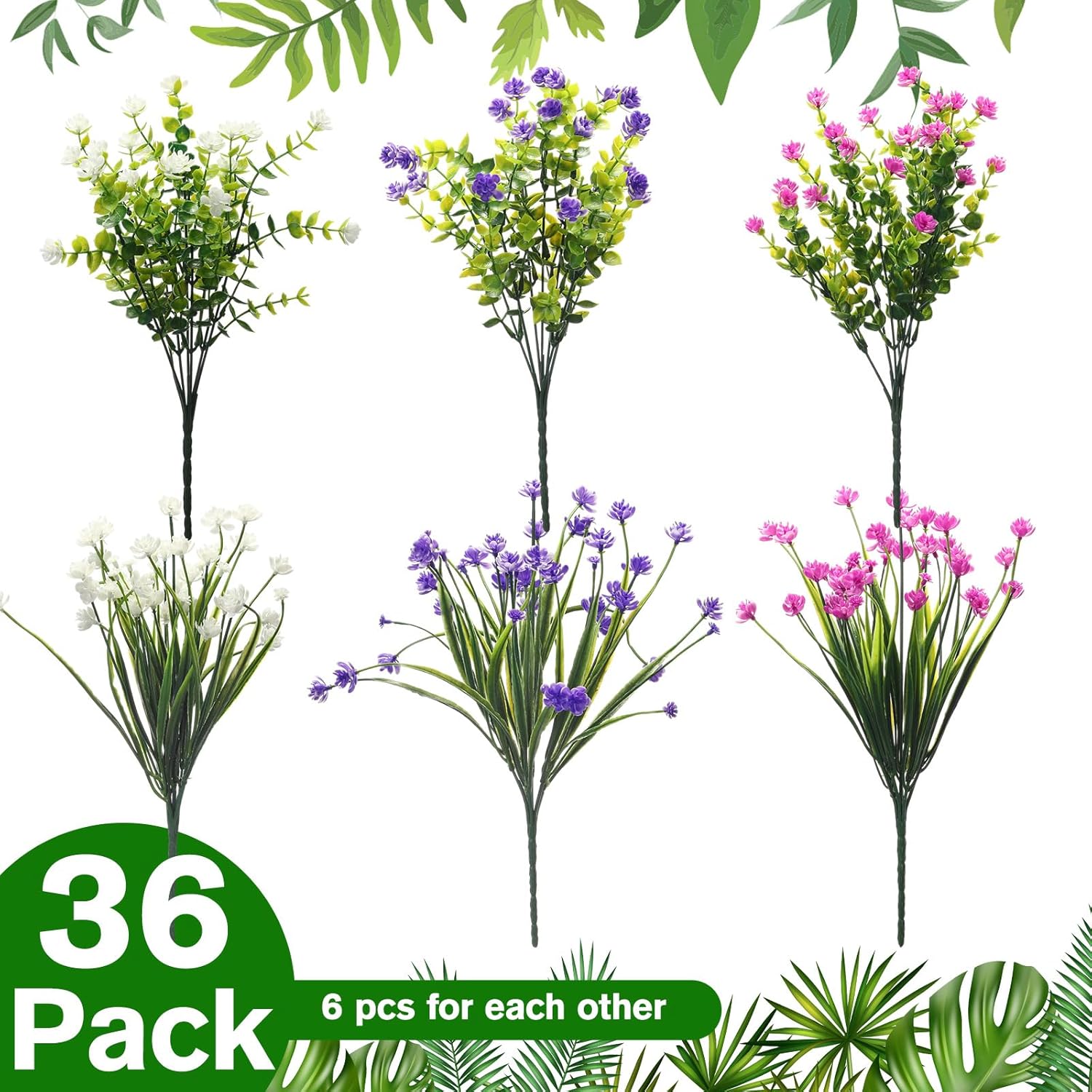 36 Bundles UV Resistant Artifi - Bonsai Garden Images 리뷰 및 가격