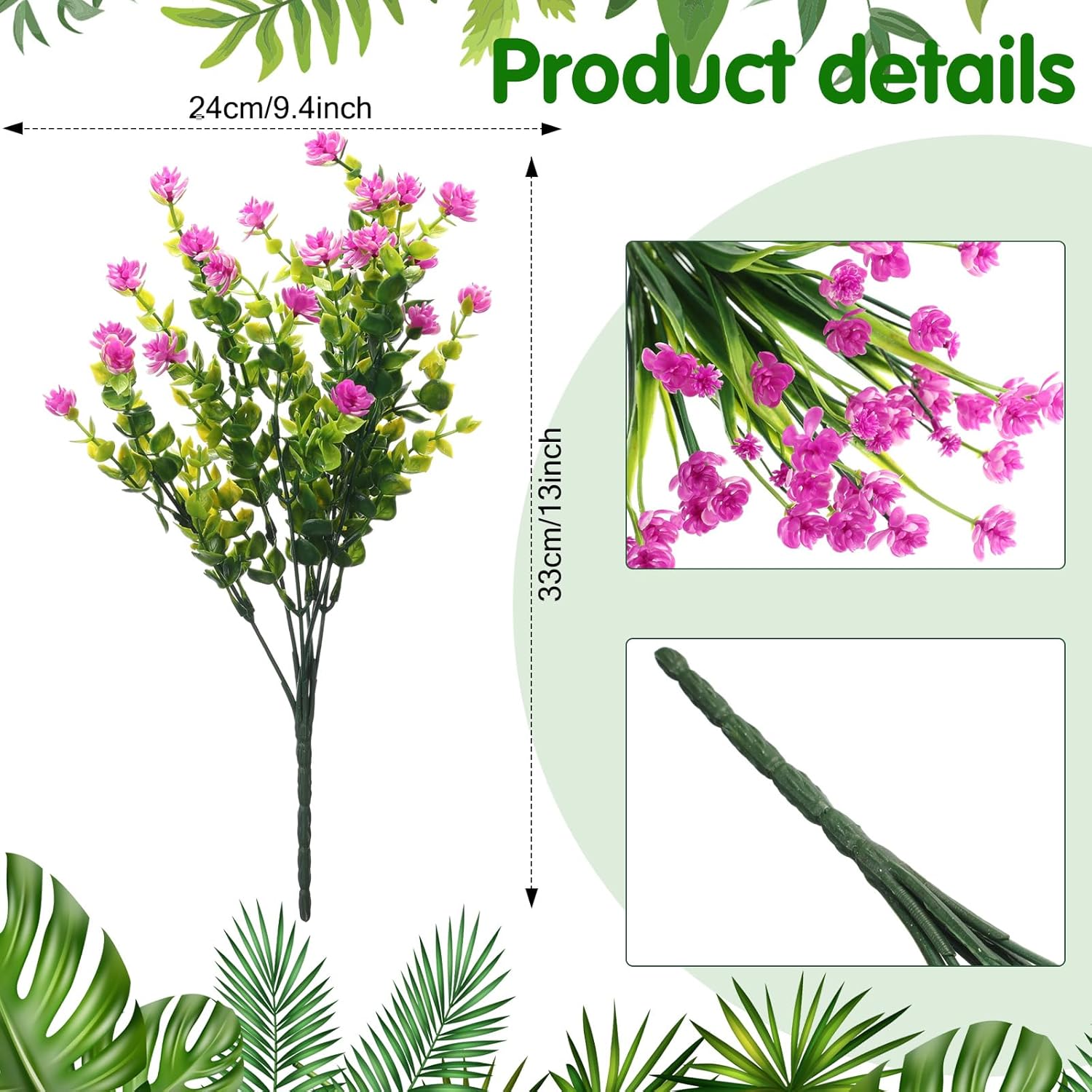 36 Bundles UV Resistant Artifi - Bonsai Garden Images 리뷰 및 가격