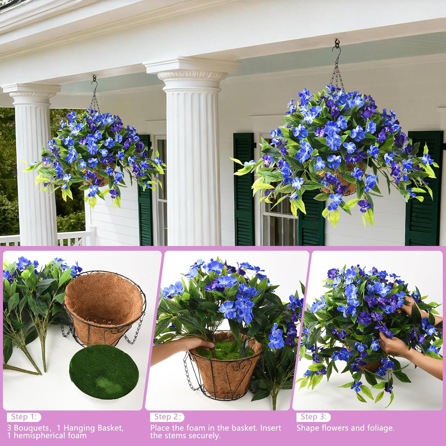 Realistic Fake Hanging Flowers - Bonsai Garden Images 리뷰 및 가격