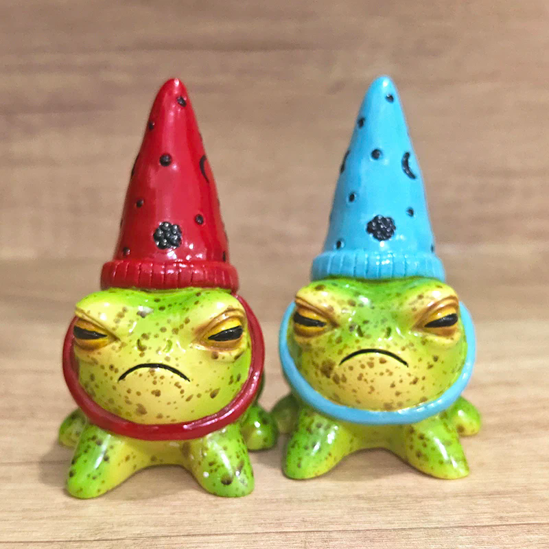 Frog Statues For Garden  Hat L - Bonsai Garden Art 리뷰 및 가격