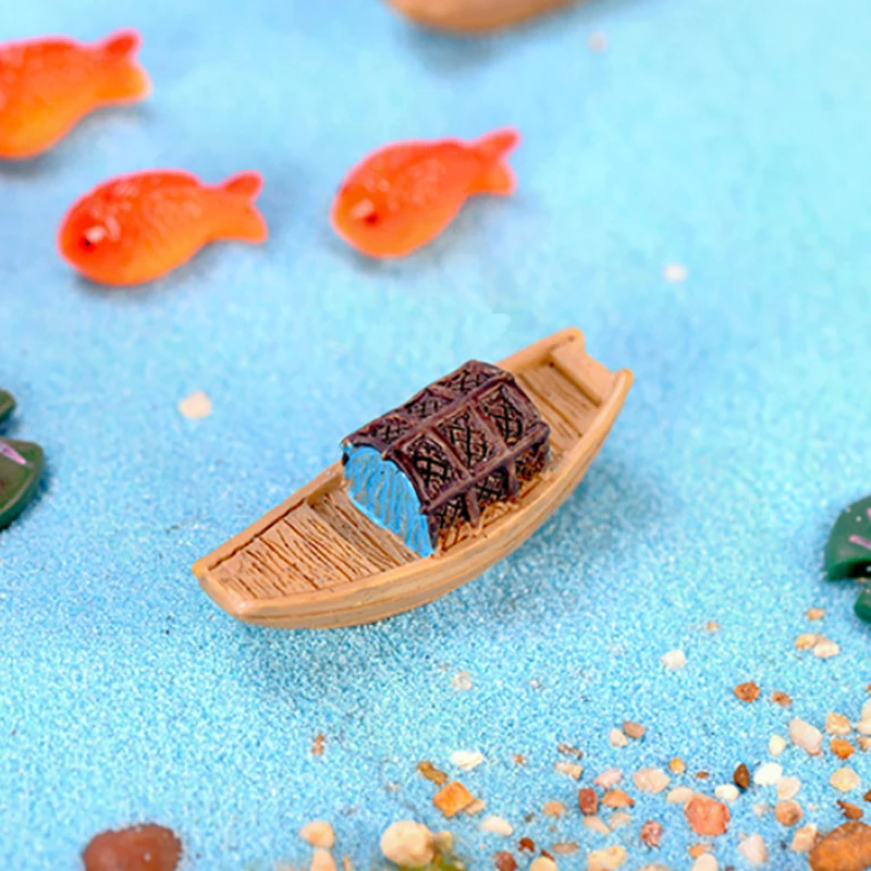 Miniatures Resin Boat Retro Mi - Bonsai Garden Art 리뷰 및 가격