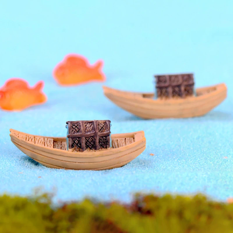 Miniatures Resin Boat Retro Mi - Bonsai Garden Art 리뷰 및 가격