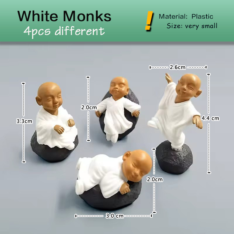 4pcs Chinese Kong Fu Monk Figu - Bonsai Garden Art 리뷰 및 가격
