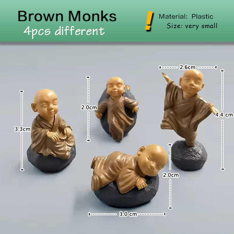 4pcs Chinese Kong Fu Monk Figu - Bonsai Garden Art 리뷰 및 가격