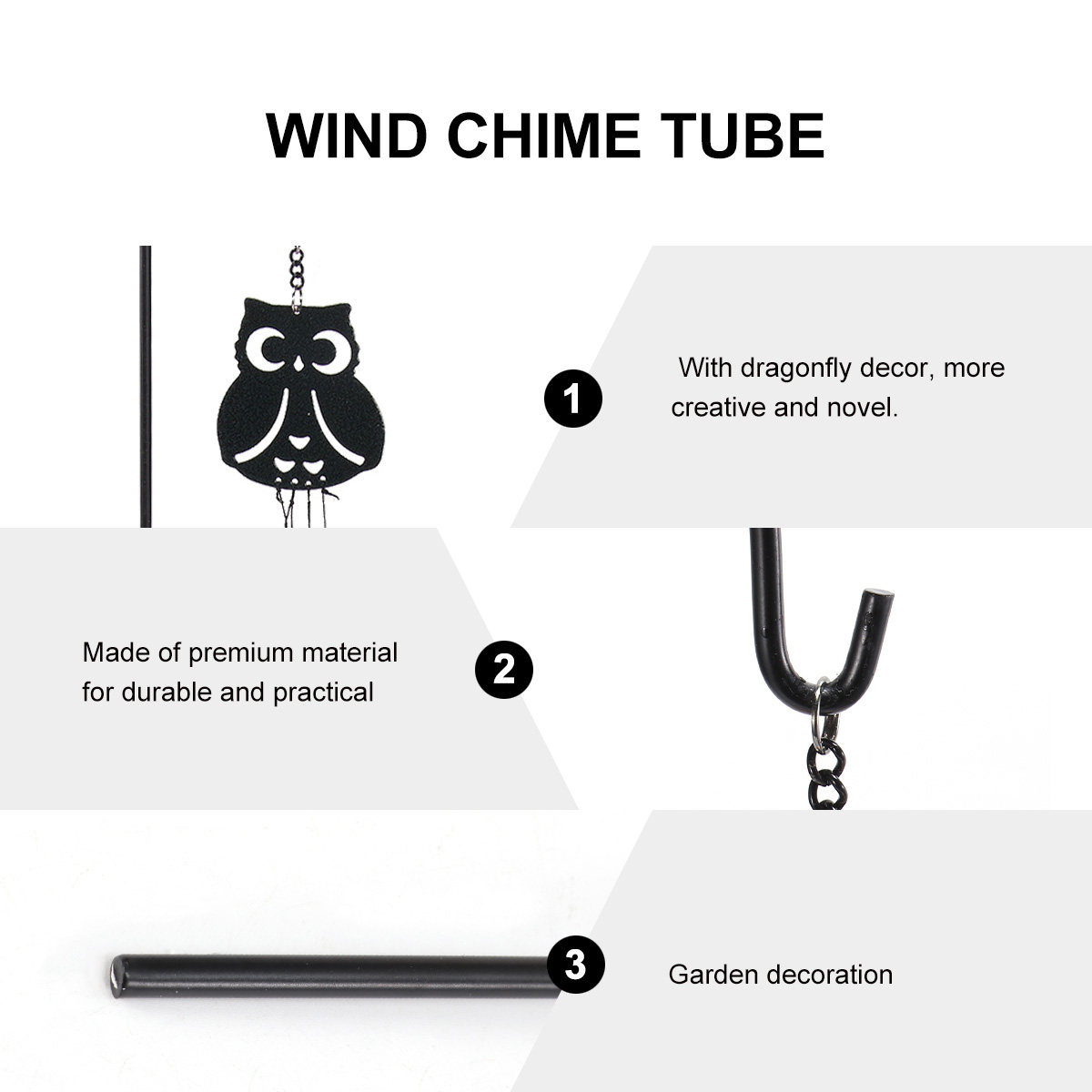 1Pcs Music Wind Chime Tube Met - Bonsai Garden Youtube 리뷰 및 가격