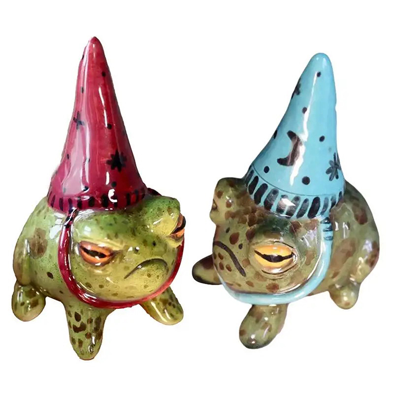 Witch Hat Little Frog Statue R - Bonsai Garden Art 리뷰 및 가격