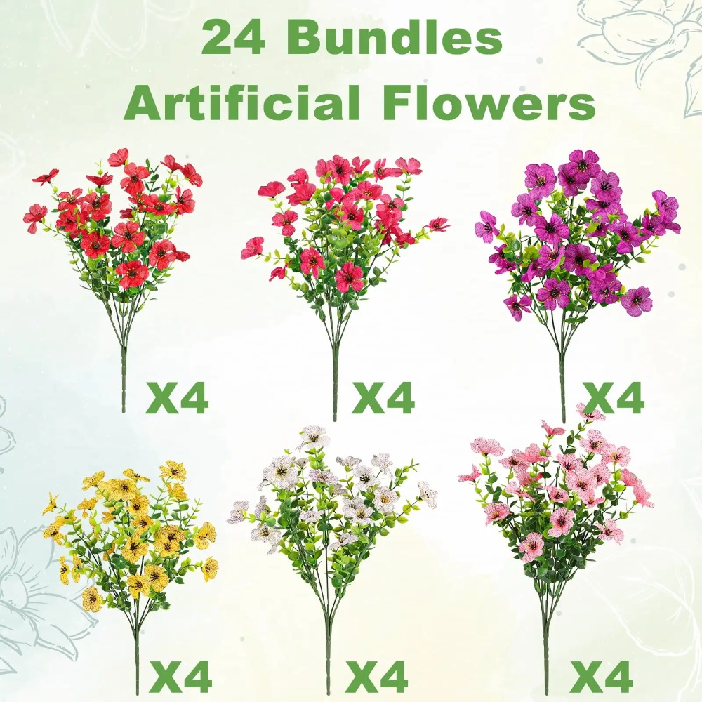 24 Pcs Mixed Colors UV Resista - Bonsai Garden Boston 리뷰 및 가격